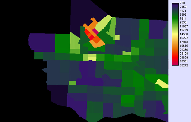 Vancouver Population Density